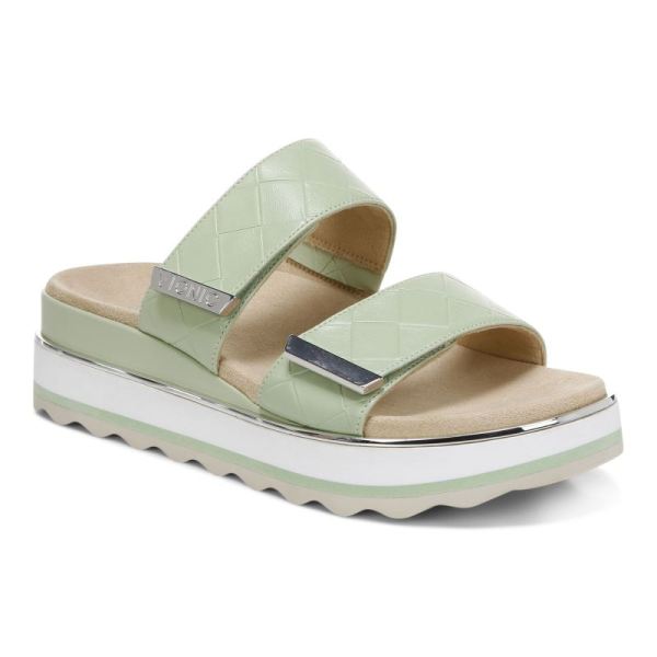 Vionic - Women's Brandie Woven Strap Sandal - Celery Woven - Click Image to Close