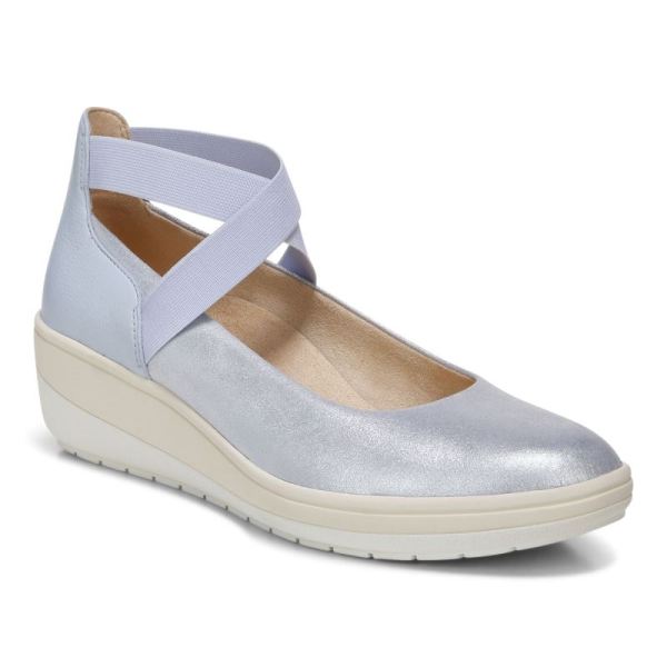 Vionic - Women's Ellery Wedge - Blue Haze Suede