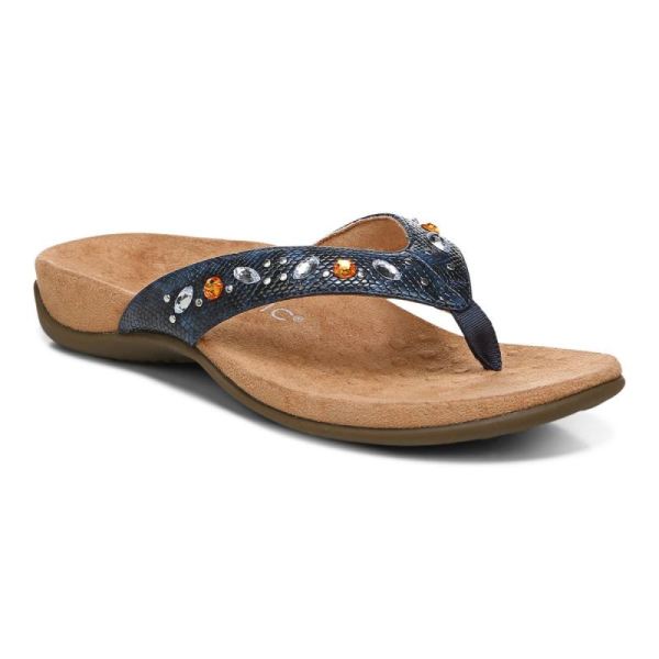 Vionic - Women's Lucia Toe Post Sandal - Navy