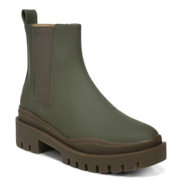 Vionic - Women's Karsen Boot - Olive Synthetic Rubber