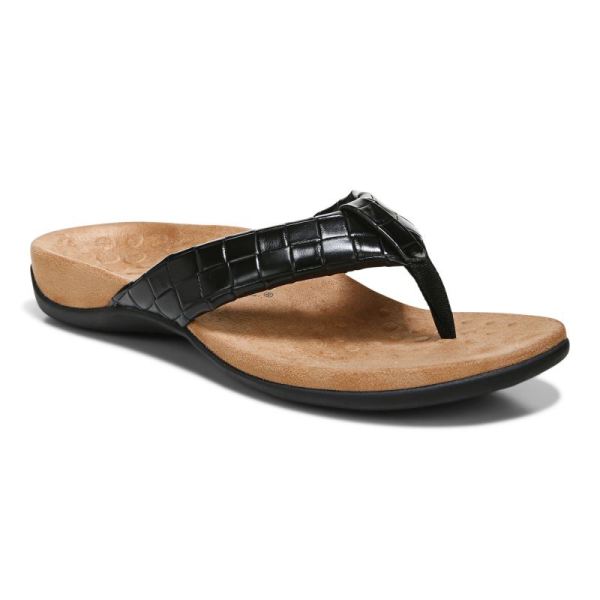 Vionic - Women's Layne Toe Post Sandal - Black