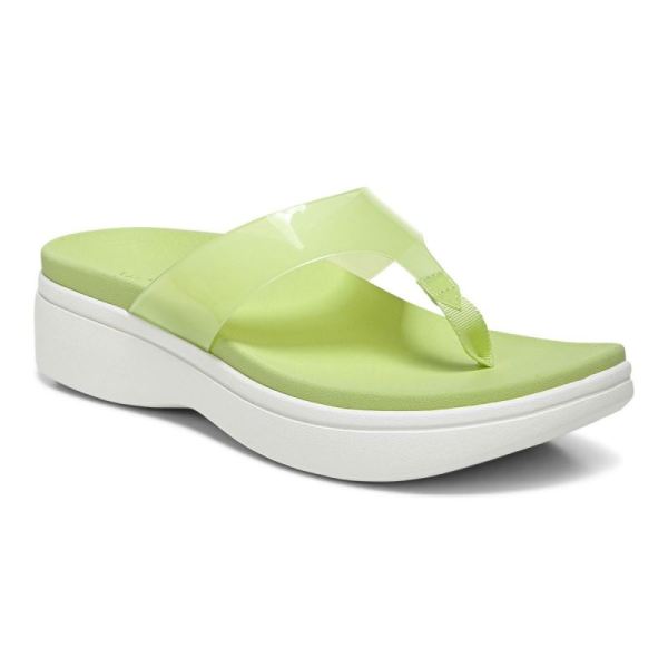 Vionic - Women's Luminous Platform Sandal - Pale Lime