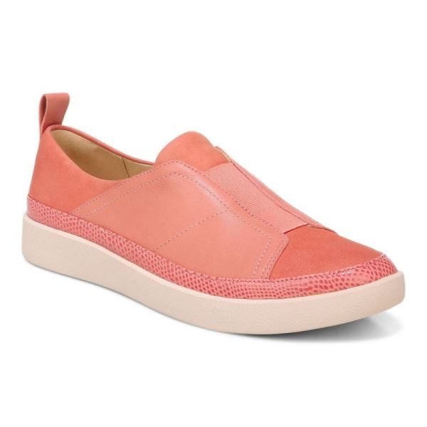 Vionic - Women's Zinah Slip on Sneaker - Terra Cotta - Click Image to Close