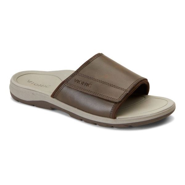 Vionic - Men's Stanley Slip On Sandal - Brown