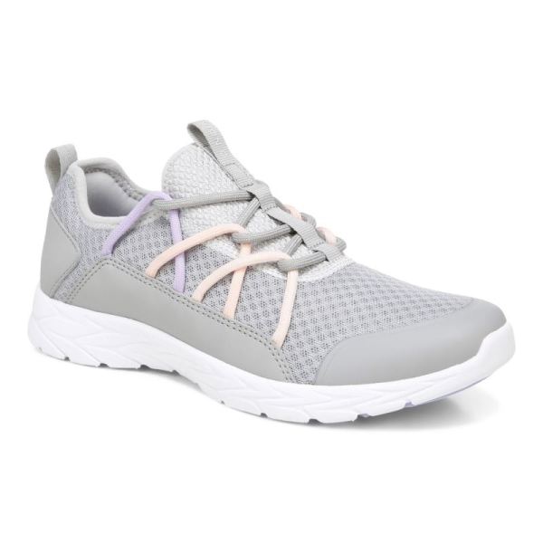 Vionic - Women's Zeliya Lace Up Sneaker - Grey - Click Image to Close