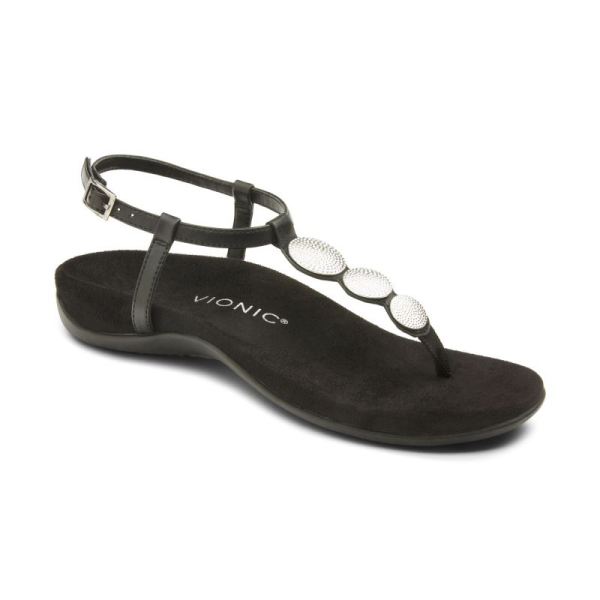 Vionic - Women's Lizbeth Backstrap Sandal - Black - Click Image to Close