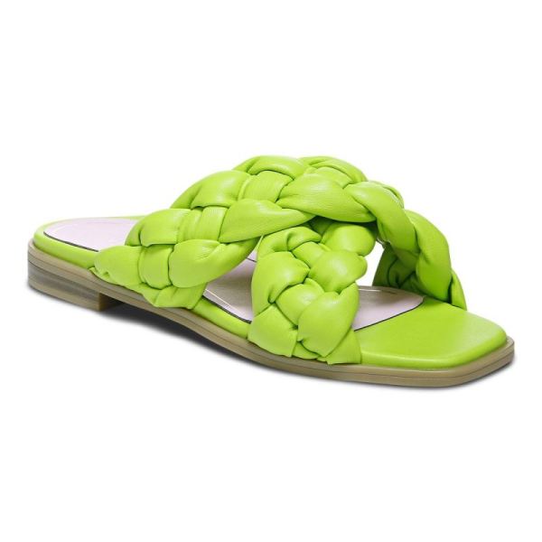 Vionic - Women's Kalina Slide Sandal - Lime - Click Image to Close