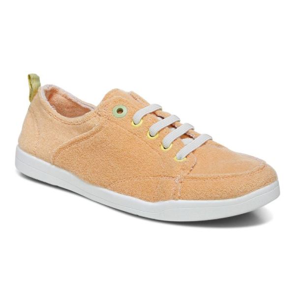 Vionic - Women's Pismo Casual Sneaker - Apricot Terry - Click Image to Close