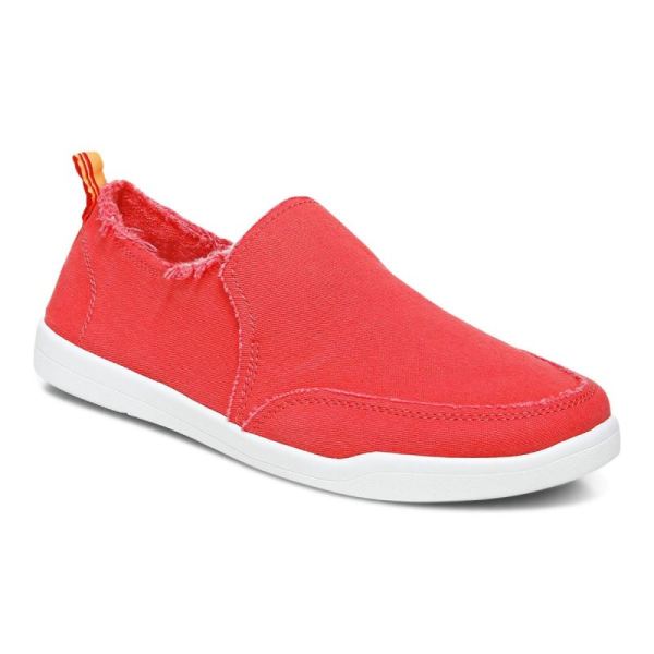 Vionic - Women's Malibu Slip On - Poppy Canvas - Click Image to Close