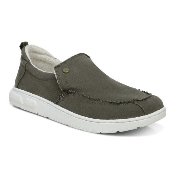 Vionic - Men's Seaview Slip on Sneaker - Olive - Click Image to Close