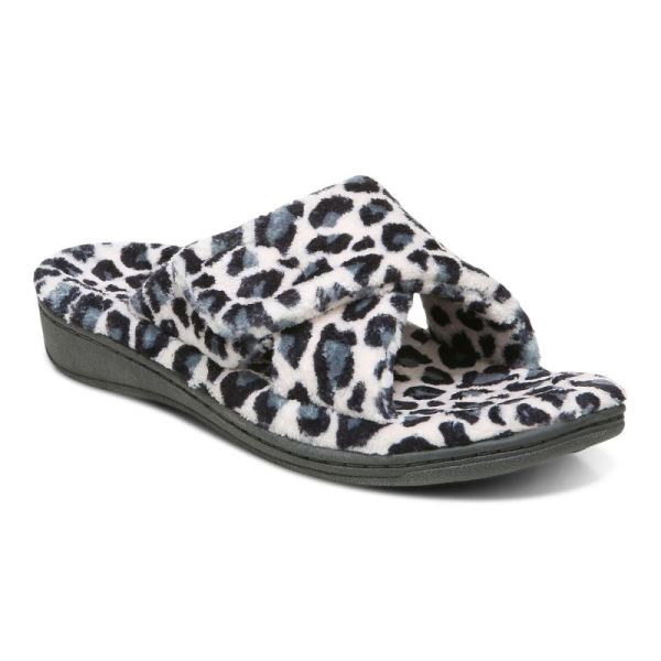 Vionic - Women's Relax Slippers - Cream Leopard