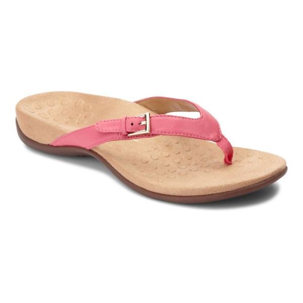 Vionic - Women's Kelby Toe Post Sandal - Pink - Click Image to Close