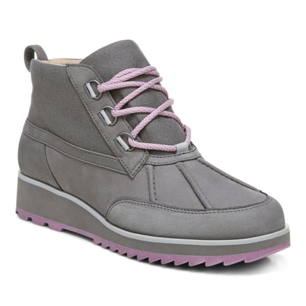 Vionic - Women's Nolan Boot - Charcoal - Click Image to Close