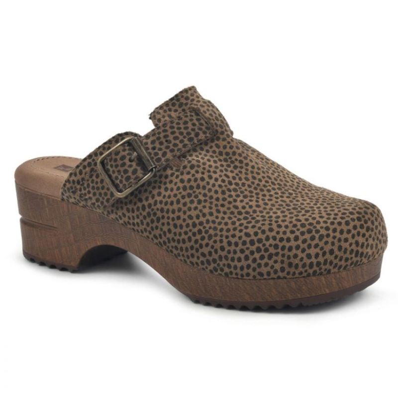 White Mountain Women's Behold Leather Clog-Tan Cheetah Print Leather | Canada Outlet White Mountain Women's Behold Leather Clog-Tan Cheetah Print Leather | Canada Outlet