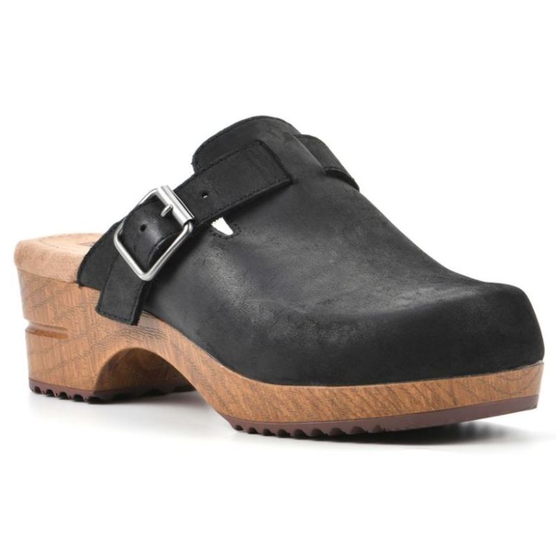 White Mountain Women's Behold Leather Clog-Black Nubuck Leather | Canada Outlet White Mountain Women's Behold Leather Clog-Black Nubuck Leather | Canada Outlet