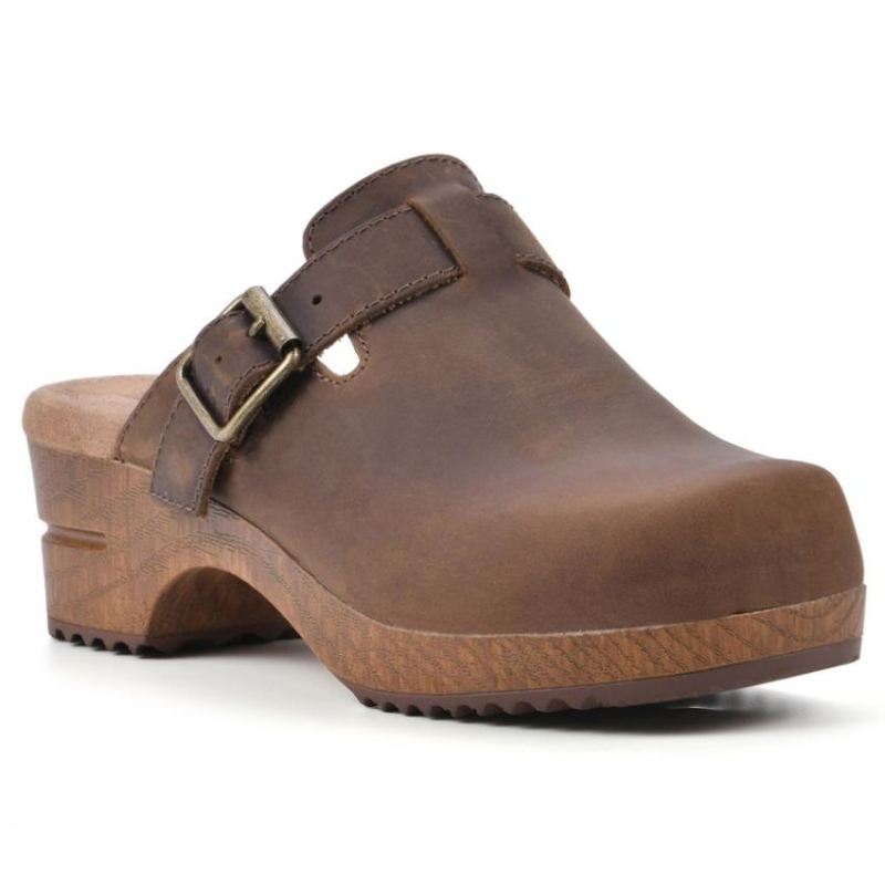 White Mountain Women's Behold Leather Clog-Brown Leather | Canada Outlet White Mountain Women's Behold Leather Clog-Brown Leather | Canada Outlet