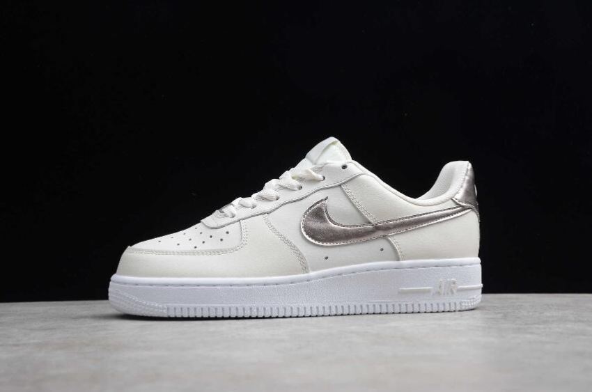 Men's Nike Air Force 1 GS Phantom Metallic Red Bronze White 314219-021 Running Shoes - Click Image to Close