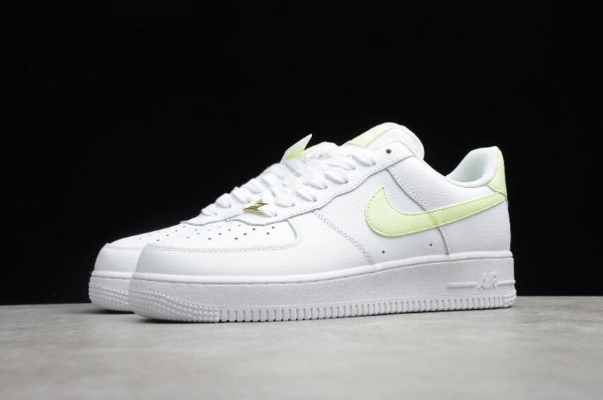 Men's Nike Air Force 1 07 Low White Barely Volt 315115-155 Running Shoes - Click Image to Close