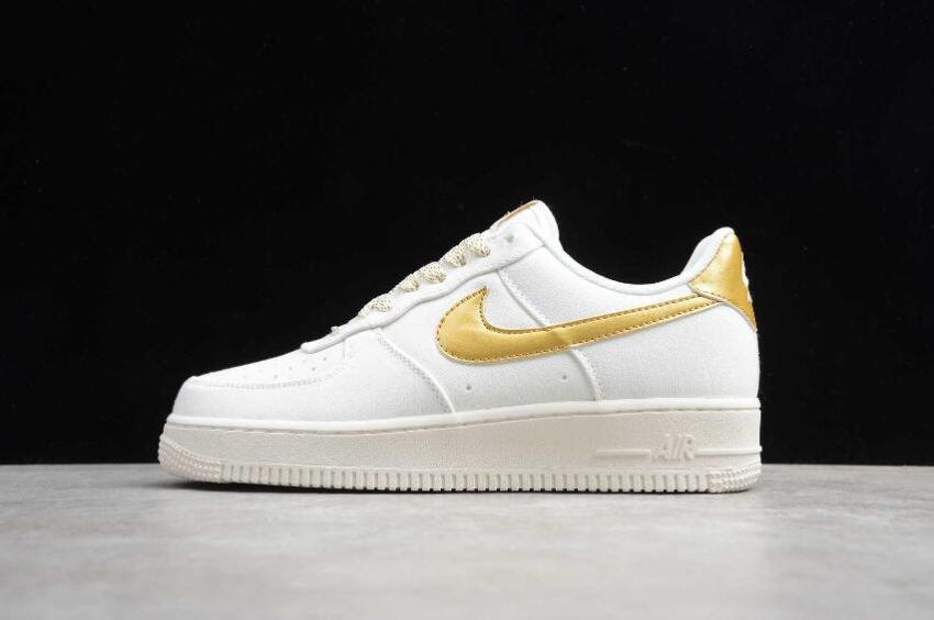 Women's Nike Air Force 1 07 Beige Gold 315122-108 Running Shoes - Click Image to Close