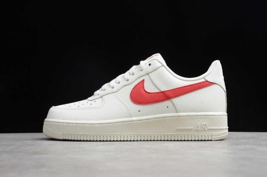 Women's Nike Air Force 1 Milky White Red 315122-126 Running Shoes