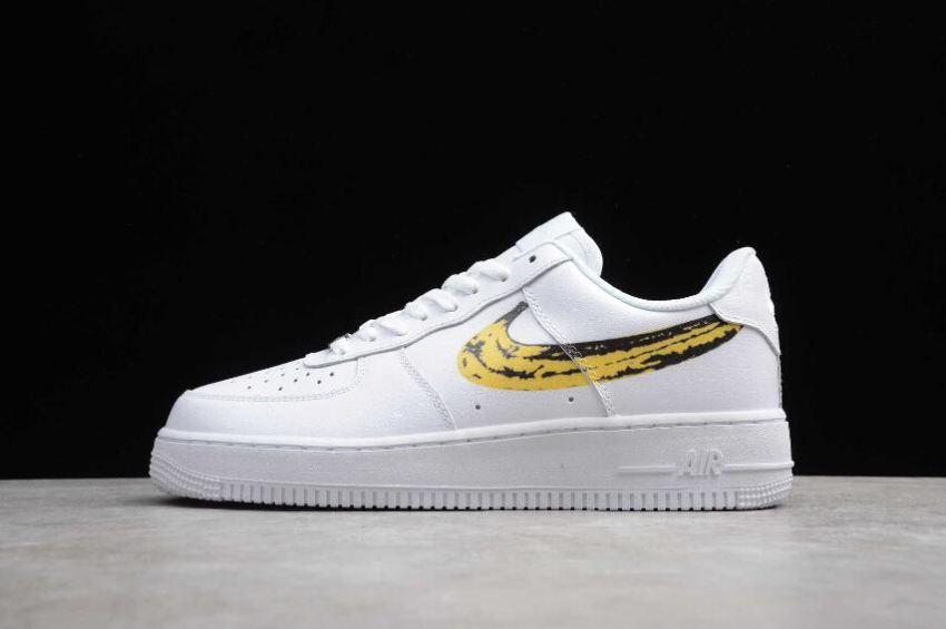 Men's Nike Air Force 1 07 White Banana Yellow 315122-DIY Running Shoes