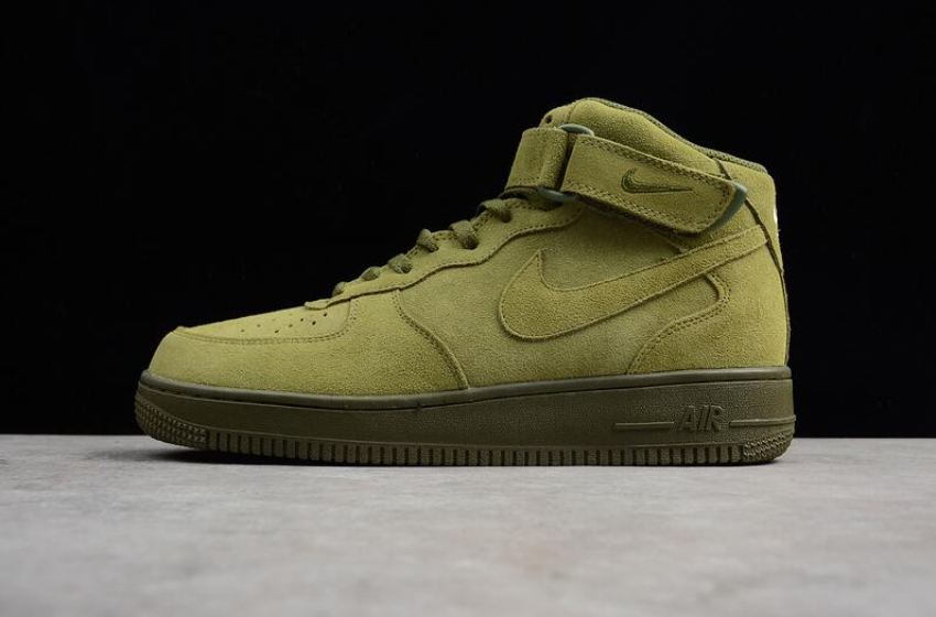 Women's Nike Air Force 1 07 Mid Olive 315123-302 Running Shoes