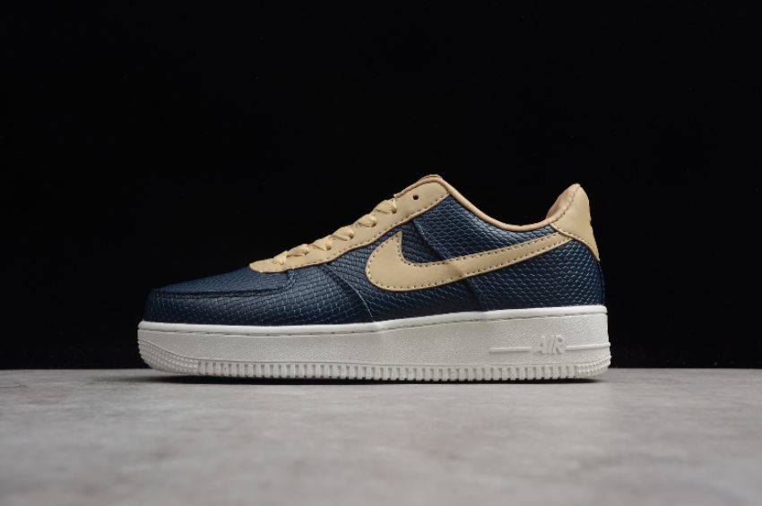 Women's Nike Air Force 1 Upstep Dark Blue 596728-032 Running Shoes - Click Image to Close