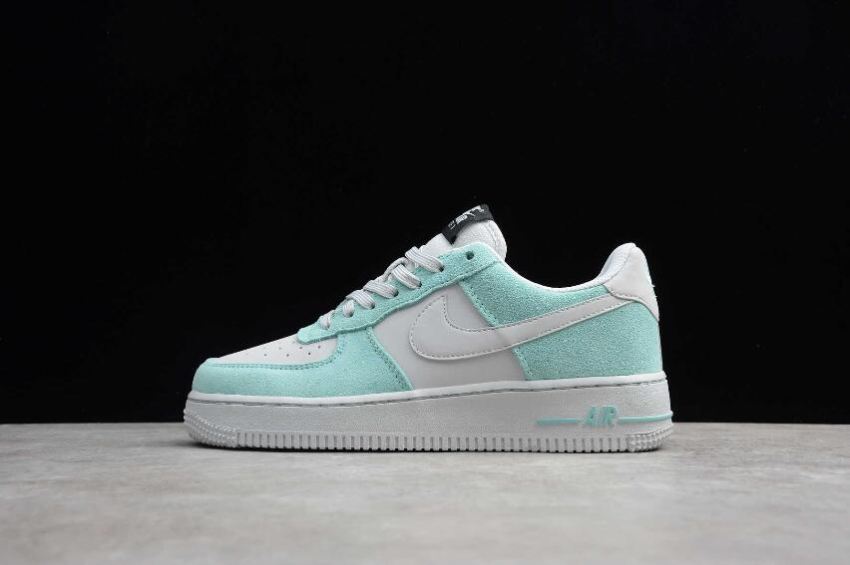 Men's Nike Air Force 1 Low GS Island Green Pure Platinum 596728-301 Running Shoes - Click Image to Close