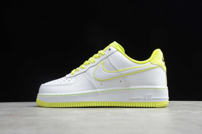 Men's Nike Air Force 1 07 White Orange Yellow 808128-616 Running Shoes - Click Image to Close