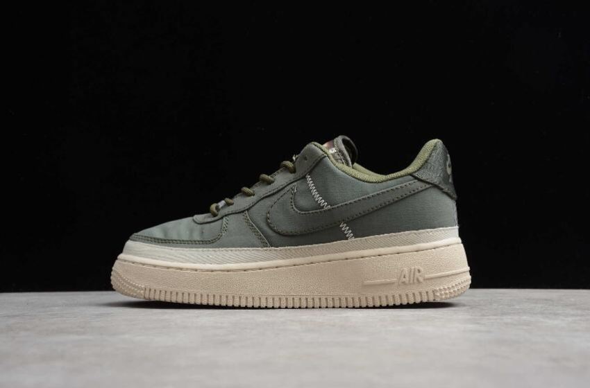 Women's Nike Air Force 1 07 SE Cargo Khaki AA0287-302 Running Shoes