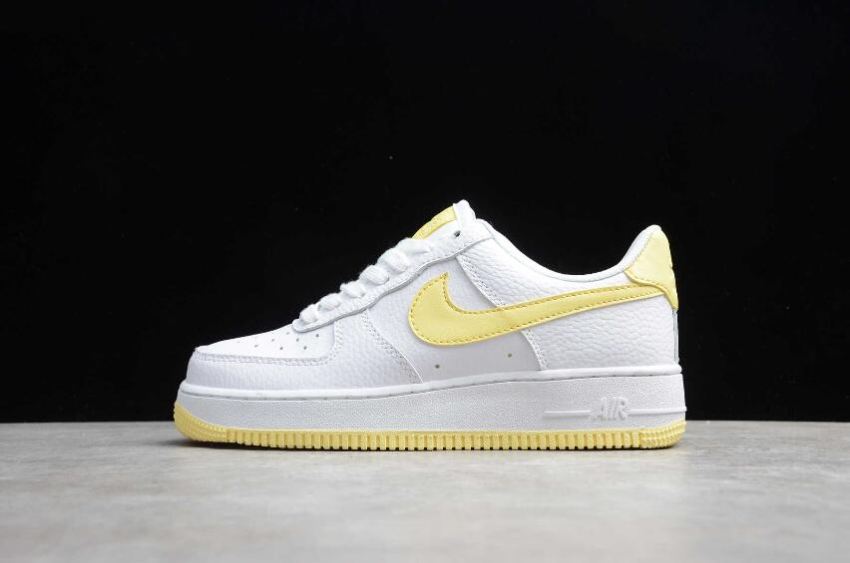 Women's Nike Air Force 1 07 White Bicycle Yellow White AH0287-106 Running Shoes