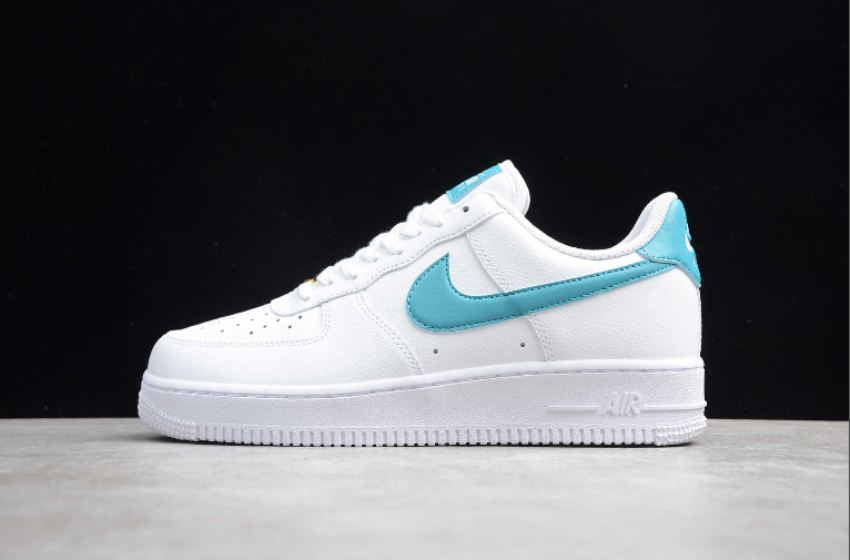 Women's Nike Air Force 1 07 White Teal Nebula AH0287-109 Running Shoes