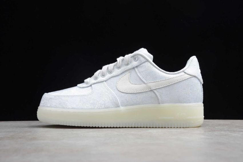 Women's Nike Air Force 1 PRM x Clot Triple White AO9286-100 Running Shoes