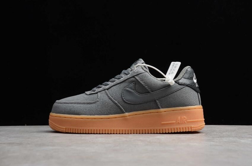 Women's Nike Air Force 1 07 Style Flat Pewter AQ0117-001 Running Shoes - Click Image to Close