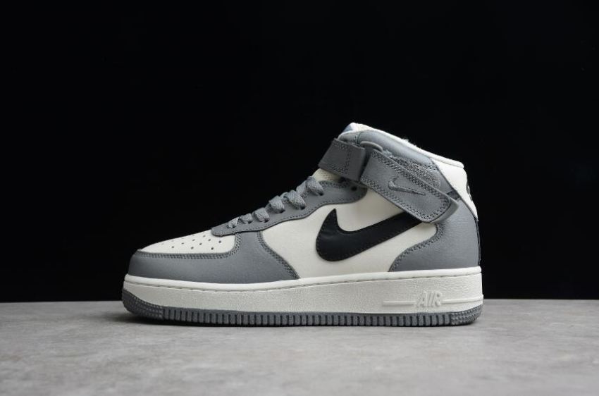 Women's Nike Air Force 1 High 07 SU19 AQ3778-994 White Black Grey Shoes Running Shoes - Click Image to Close