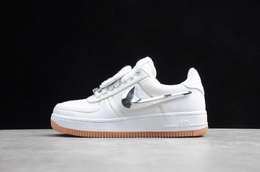 Men's Nike Air Force 1 Low Travis Scott White AQ4211-1009 Running Shoes - Click Image to Close