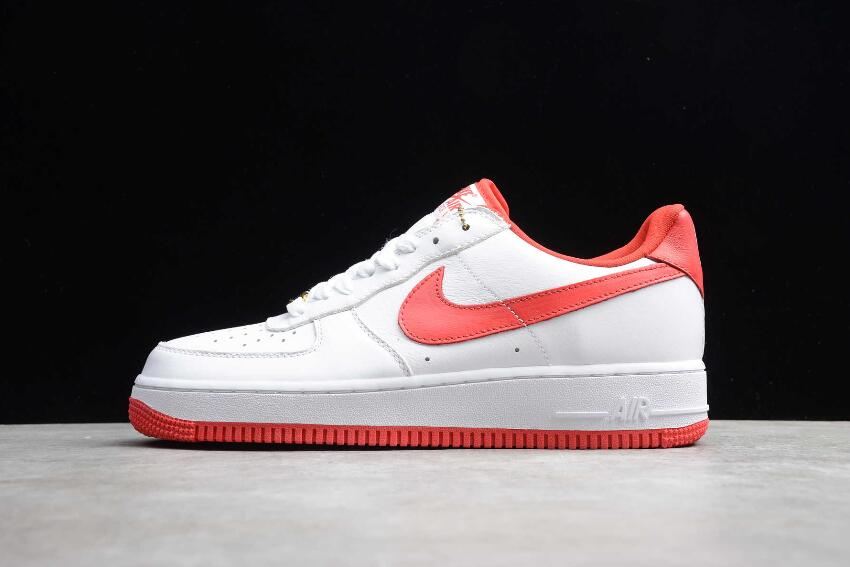 Men's Nike Air Force 1 Low Retro CT16 QS White University Red AQ5107-100 Running Shoes - Click Image to Close