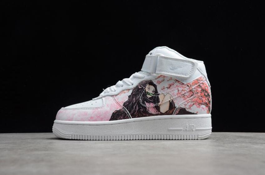 Women's Nike Air Force 1 High 07 White Pink AQ8020-601 Shoes Running Shoes - Click Image to Close