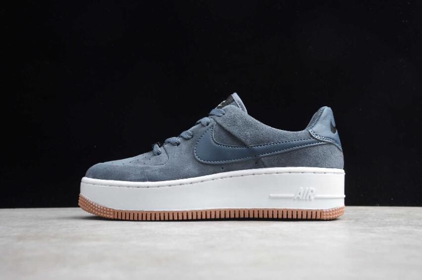 Men's Nike Air Force 1 Sage Low Smoke Gray Black AR5339-003 Running Shoes