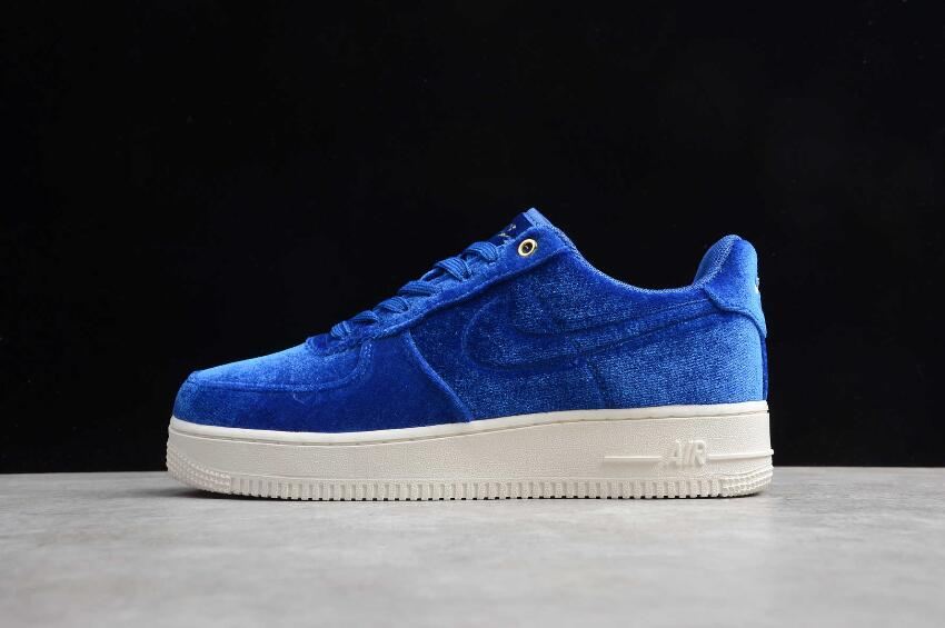 Women's Nike Air Force 1 07 PRM 3 Blue Void Sail White AT4144-400 Running Shoes - Click Image to Close