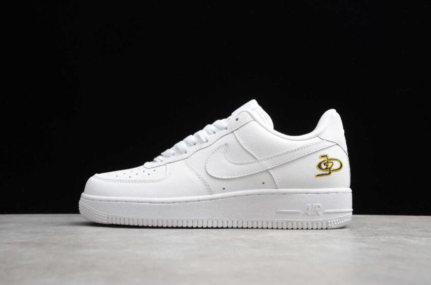 Women's Nike Air Force 1 07 White Black Phantom Gold BMB122-M30 Running Shoes