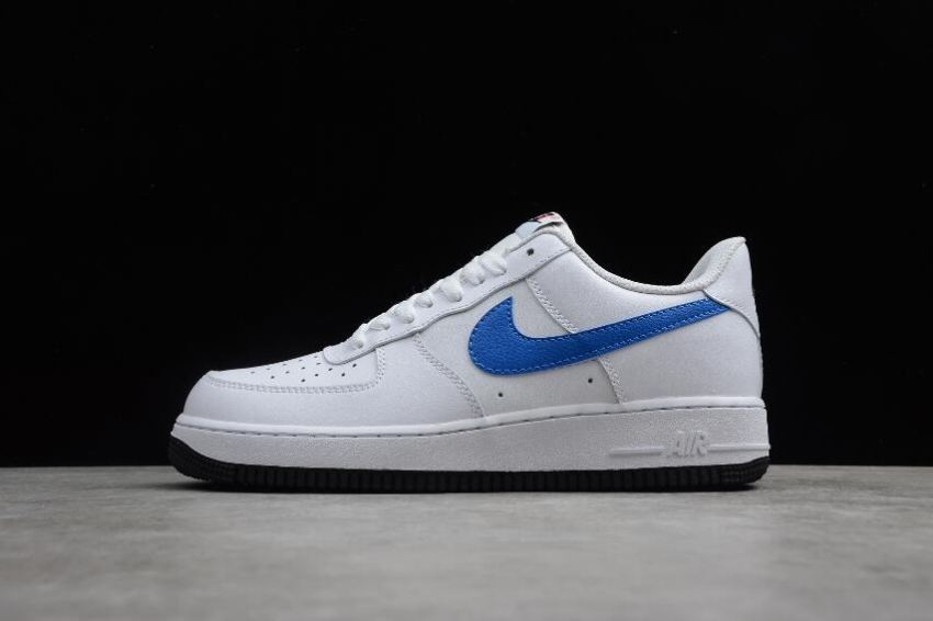 Women's Nike Air Force 1 07 White Royal Blue BQ2241-844 Running Shoes - Click Image to Close