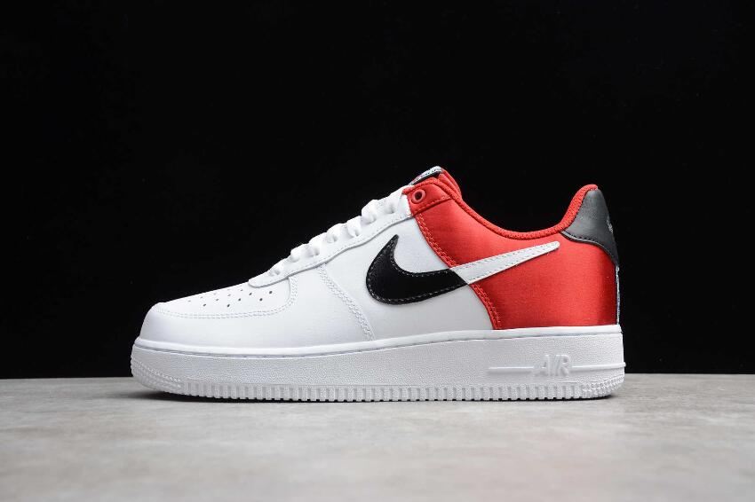 Men's Nike Air Force 1 07 1HO19 White Clover University Red BQ4420-600 Running Shoes