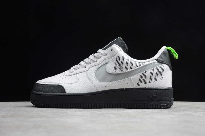 Women's Nike Air Force 1 07 White Grey Black Fluorescent Green BQ4421-001 Running Shoes