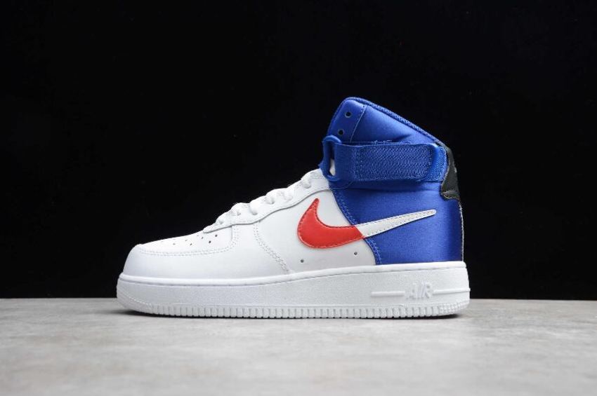 Men's Nike Air Force 1 High 07 White Lampgrass Blue BQ4591-102 Running Shoes