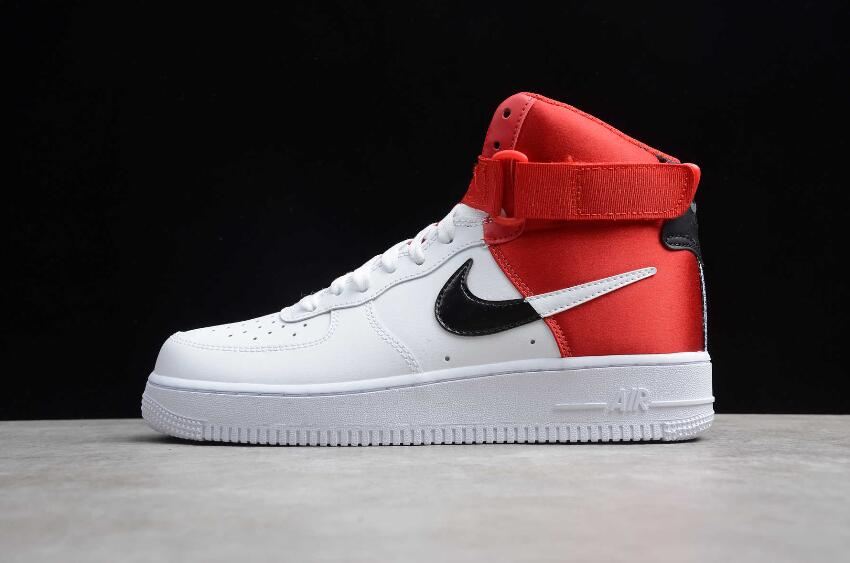 Women's Nike Air Force 1 07 White Red Black BQ4591-600 Running Shoes - Click Image to Close