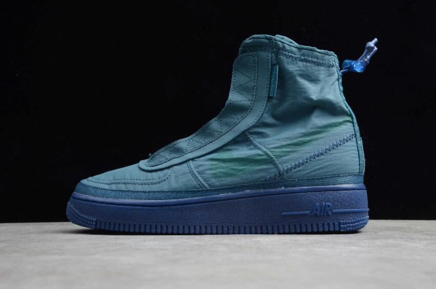 Women's Nike Air Force 1 Shell Midnight Turq Geode Teal BQ6096-300 Running Shoes