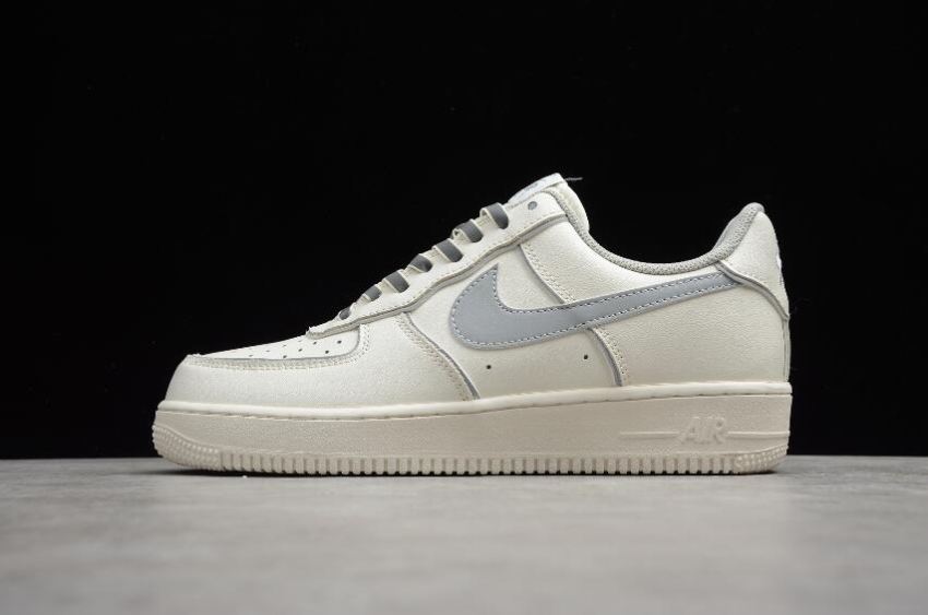 Women's Nike Air Force 1 Low Beige Silver Reflective BQ8228-366 Running Shoes