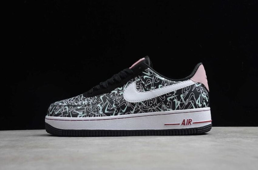 Men's Nike Air Force 1 07 SE PRM Black Summit White BV0319-002 Running Shoes - Click Image to Close