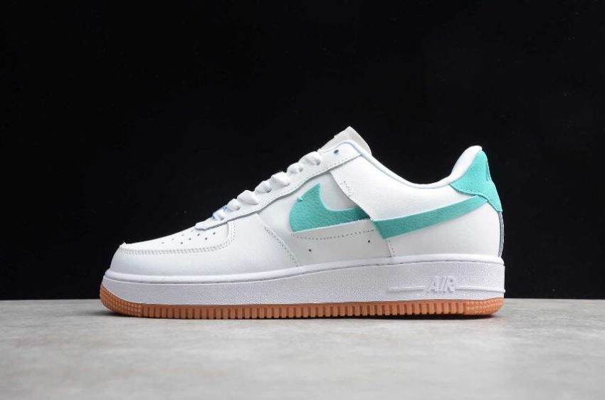 Men's Nike Air Force 1 07 LX White Green BV0740-100 Running Shoes